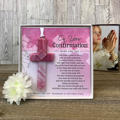 Girls Confirmation Glass Cross