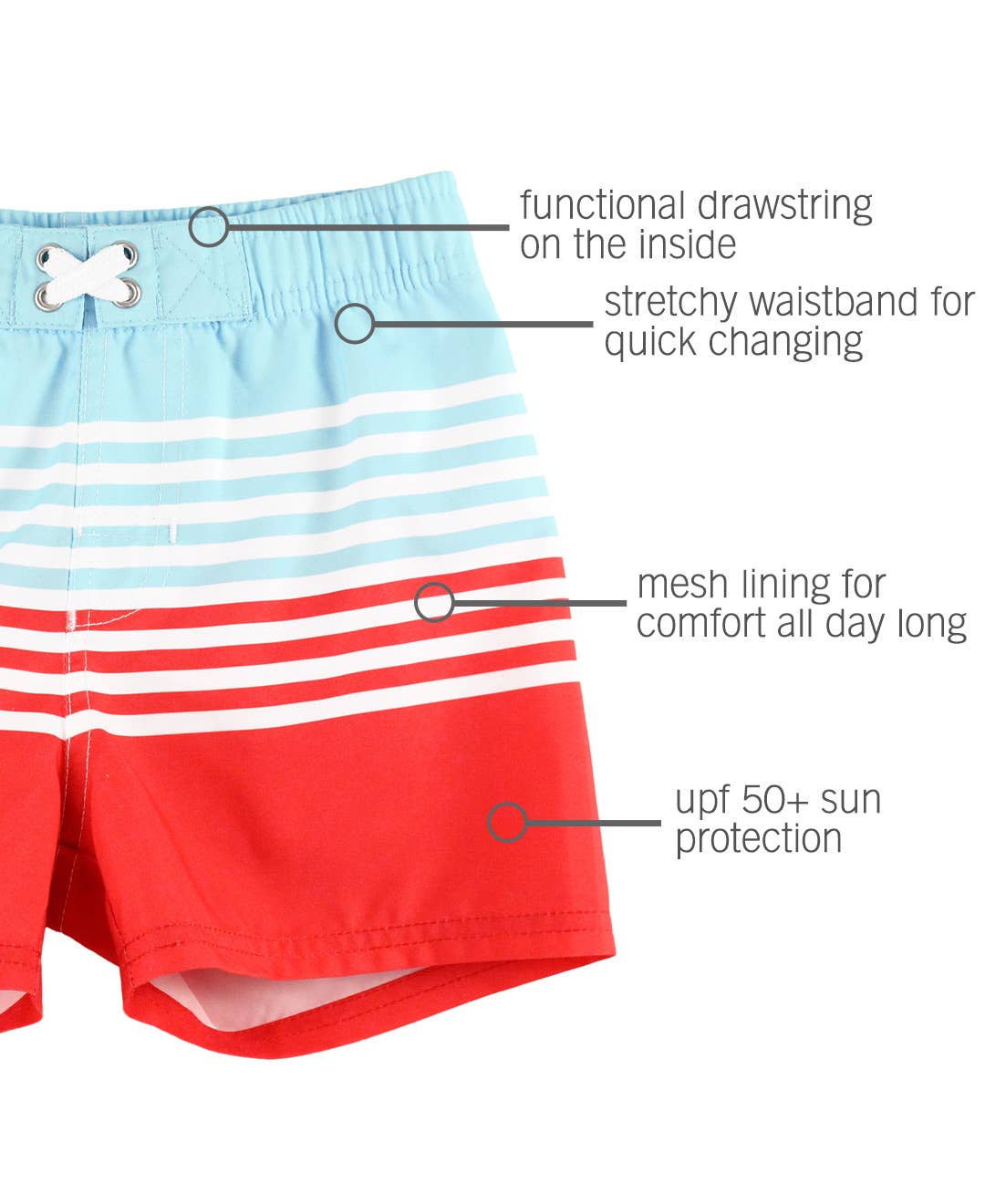 Boys Sea To Shining Sea Swim Trunks