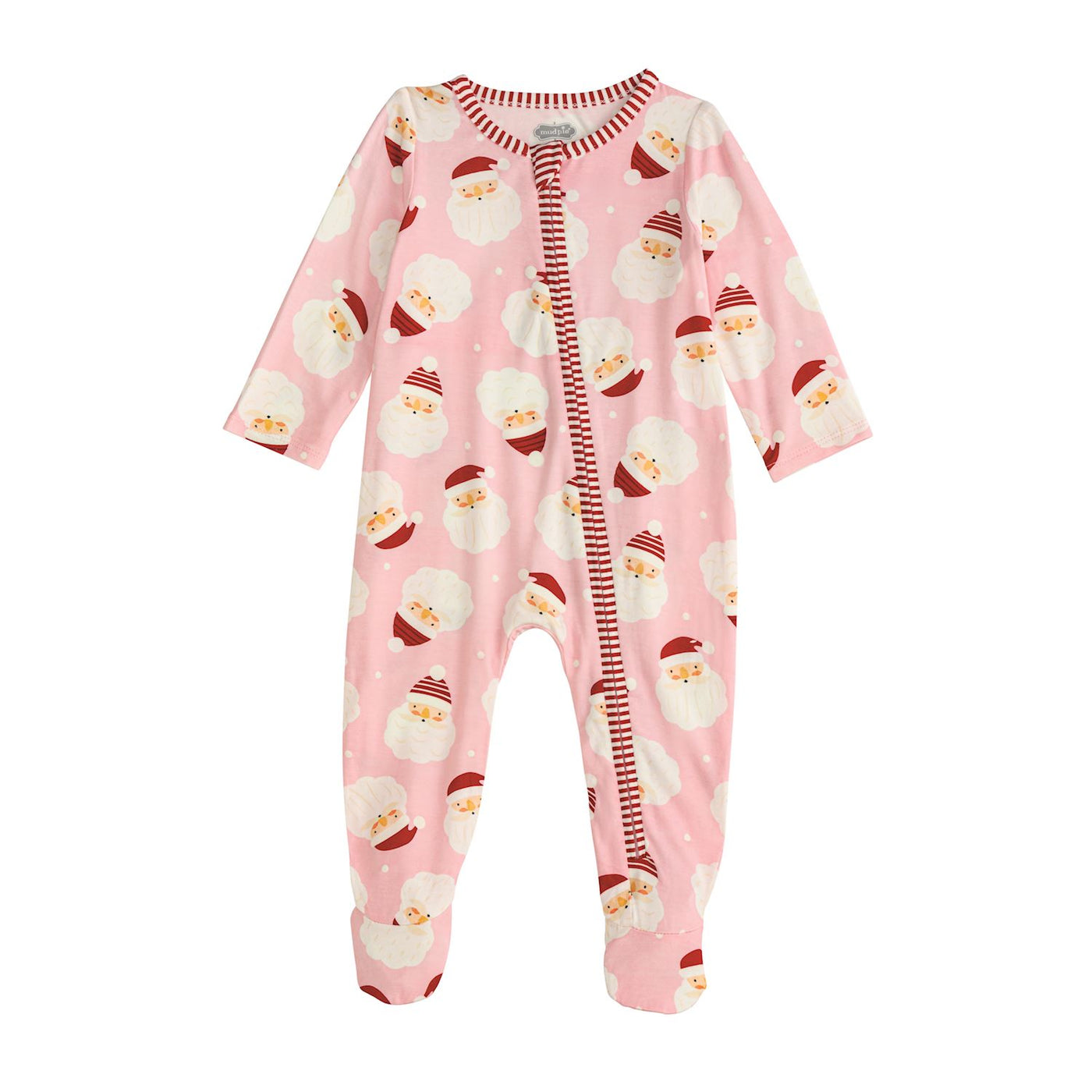 Girls Pink Santa Glow Sleeper