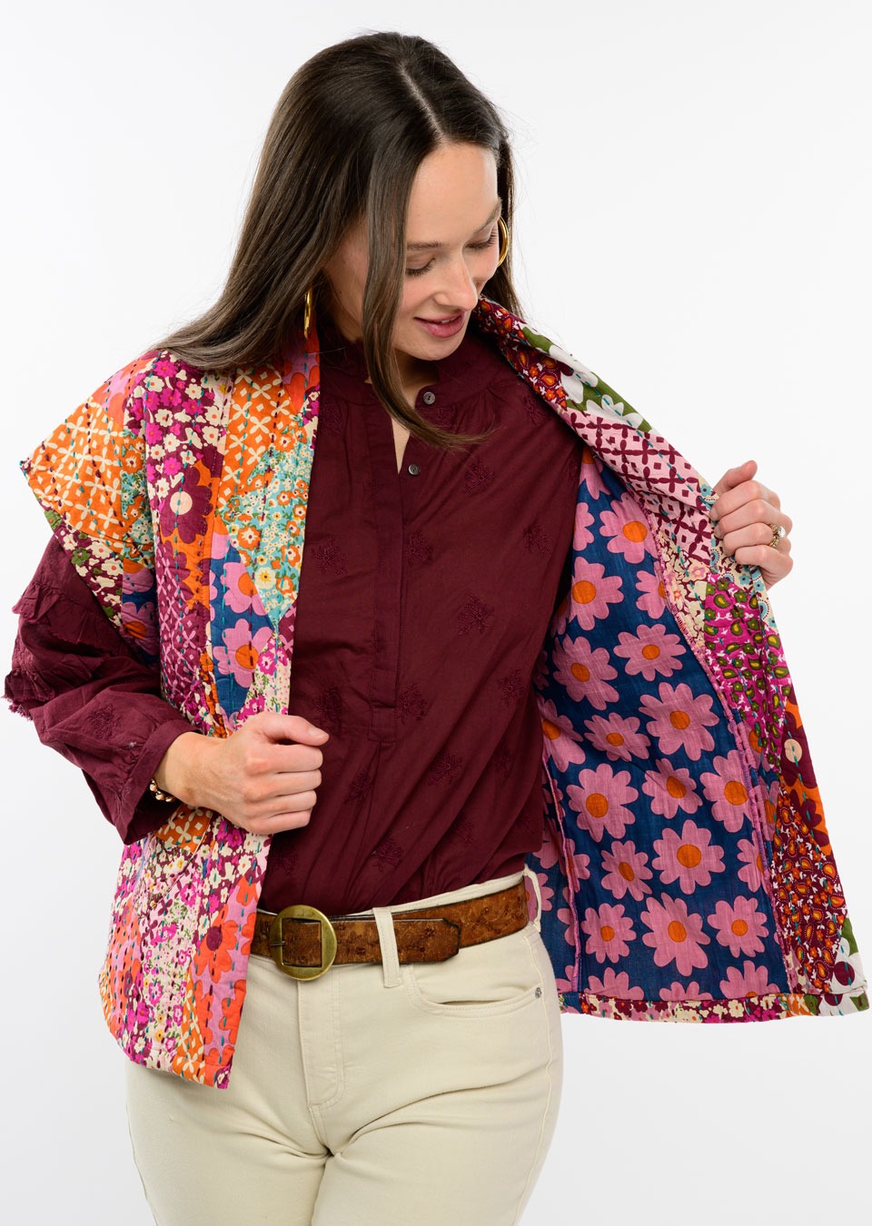 Quilted Patchwork Vest