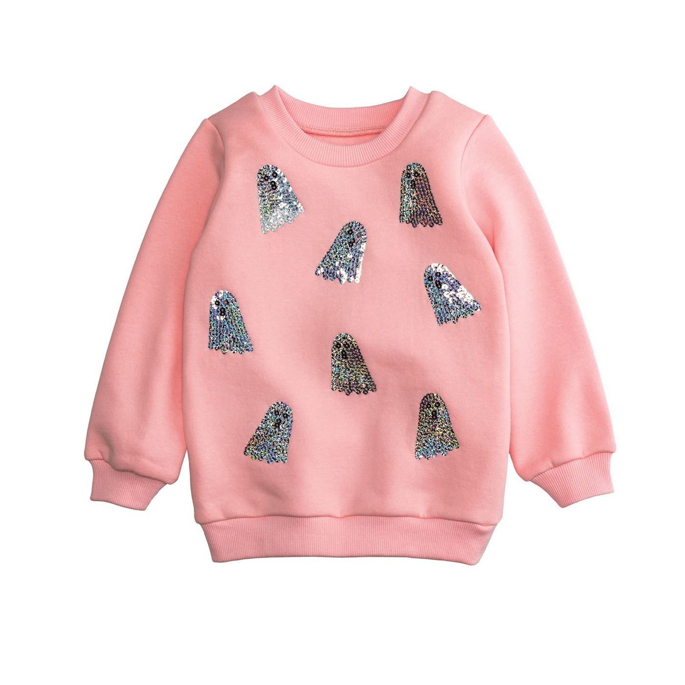 Girls SPARKLE GHOST Pink SWEATSHIRT
