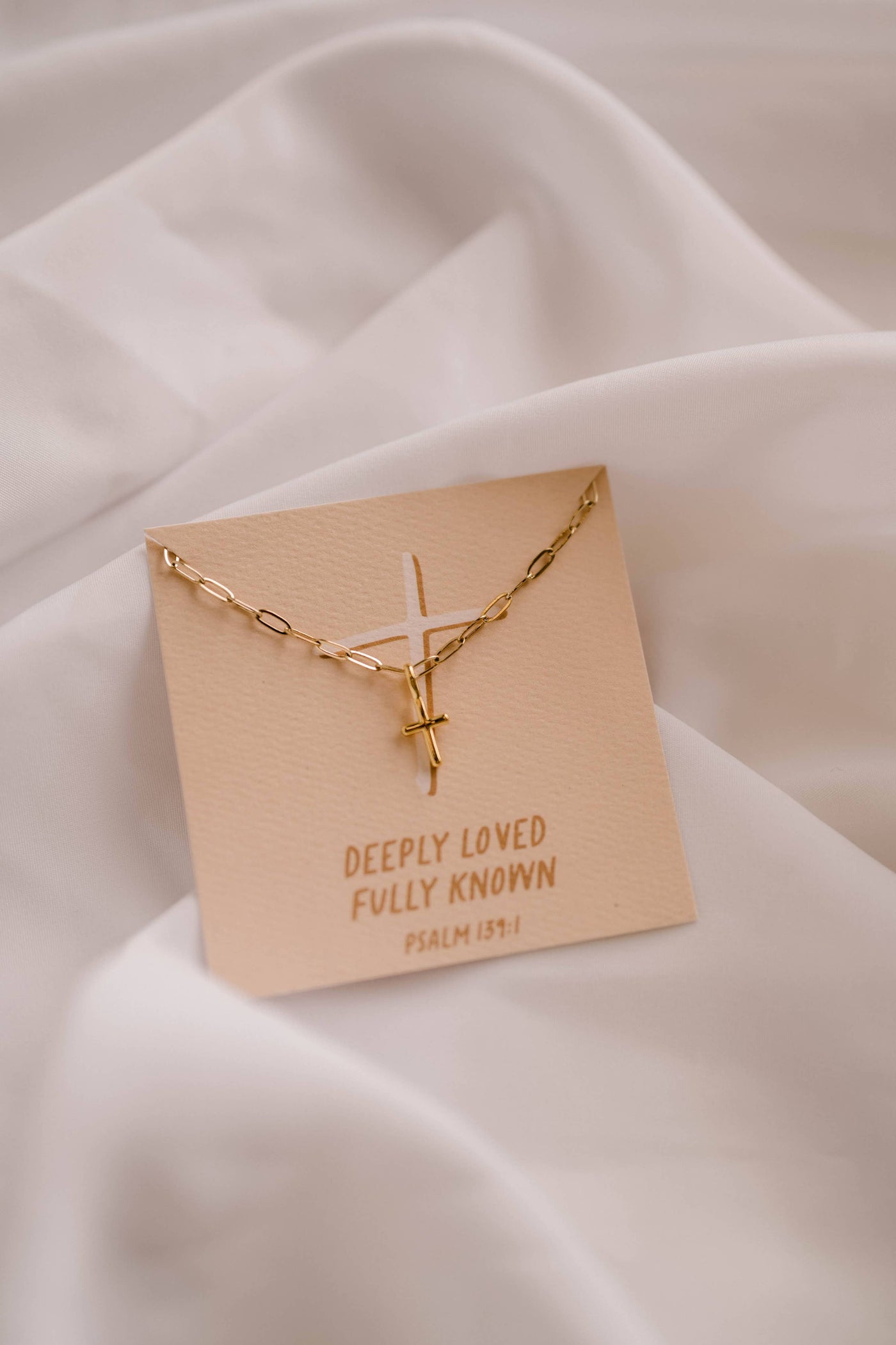 Deeply Loved Fully Known Cross Necklace