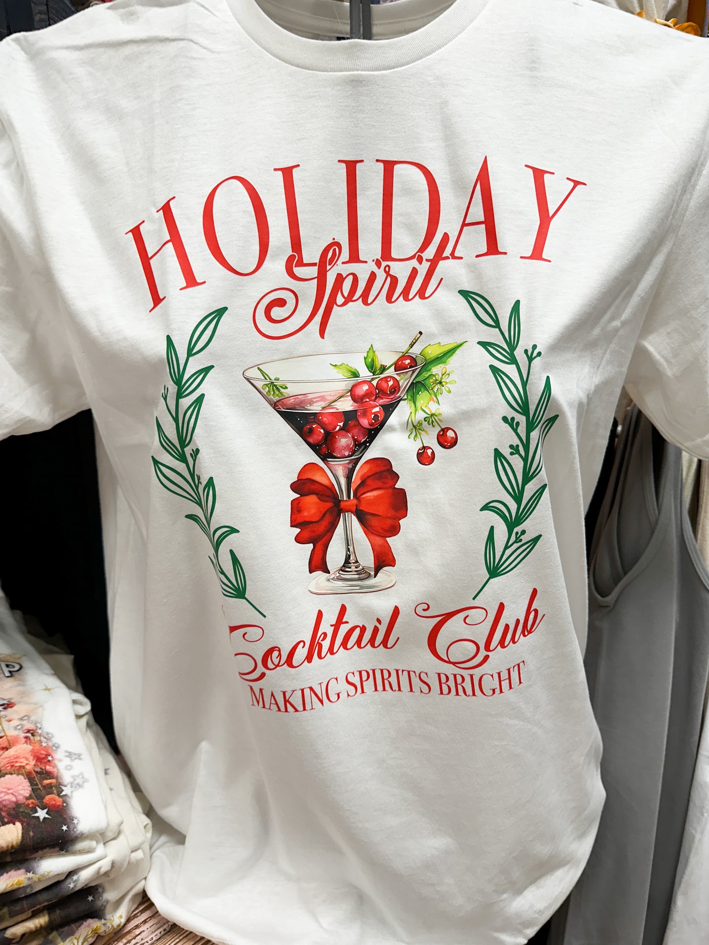 Holiday Spirit Cocktail Club Tshirt