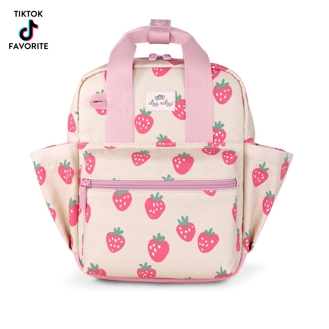Itzy Bitzy Strawberries & Cream Backpack