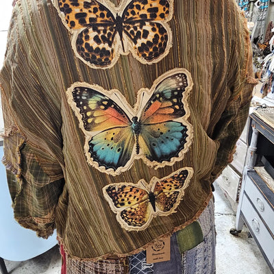Vintage Butterfly Button Jacket