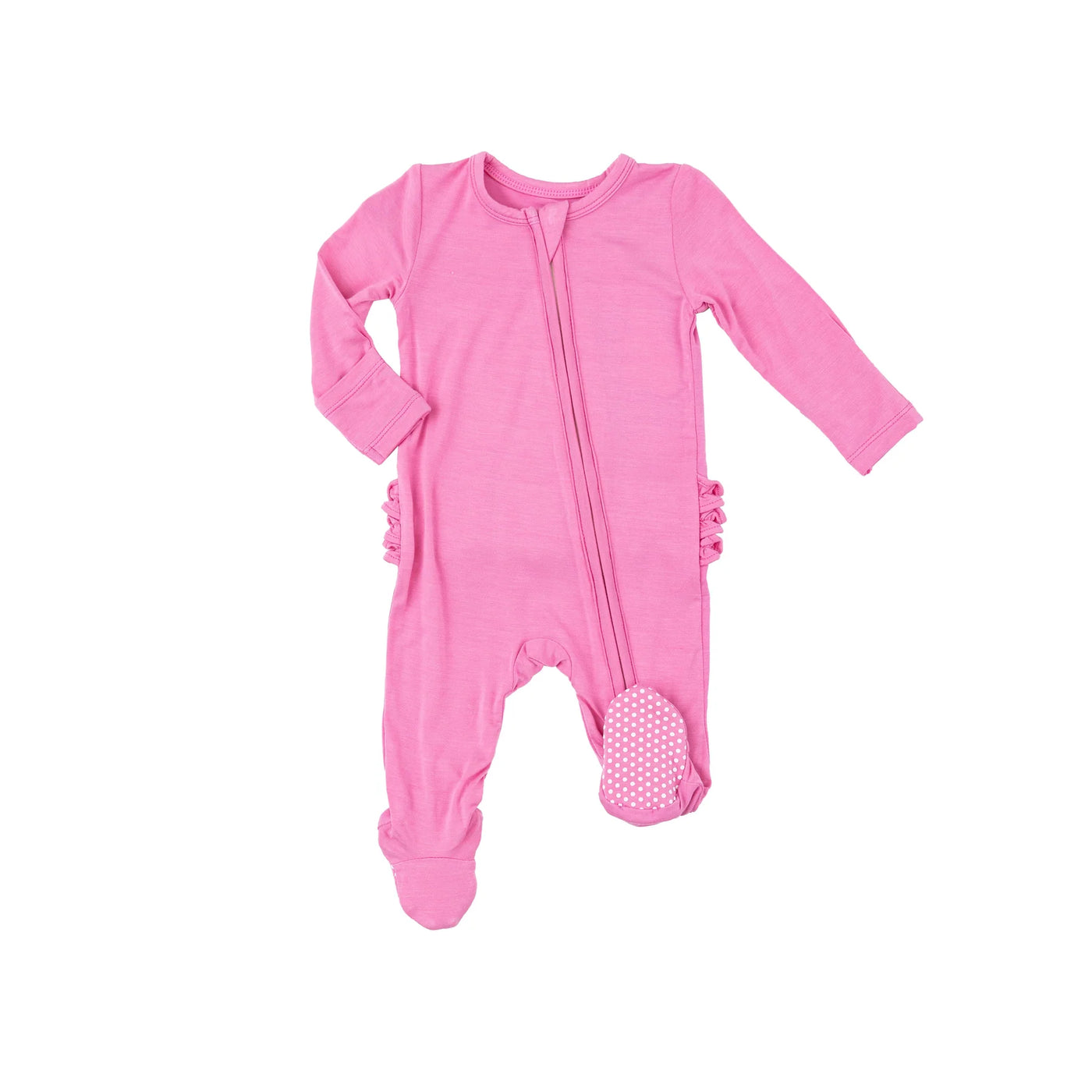 Aurora Pink RUFFLE BACK FOOTIE