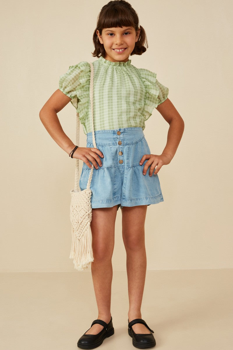 Girls Tencel Denim Shorts