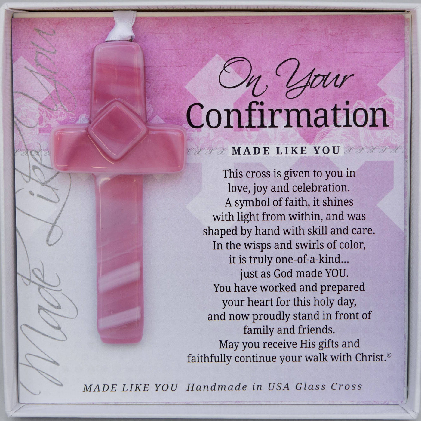 Girls Confirmation Glass Cross