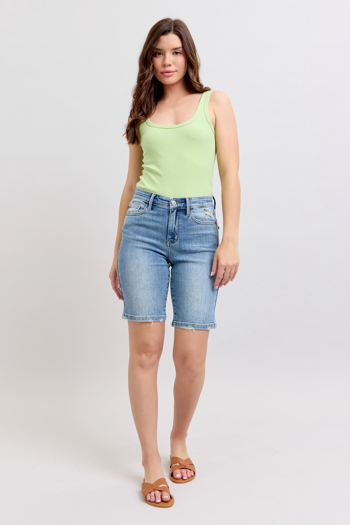 High Wasted Bermuda Shorts