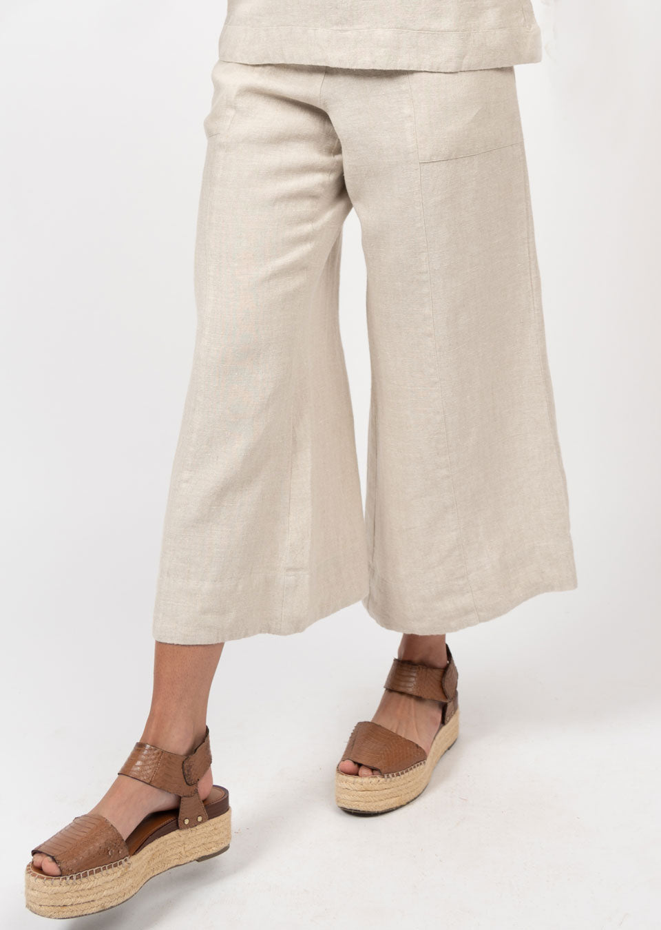 Ivy Jane Natural Linen Touch Pocket Pant