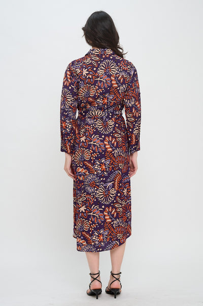 Twilight Ikat Shirt Dress