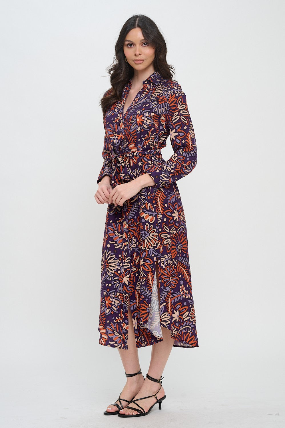 Twilight Ikat Shirt Dress