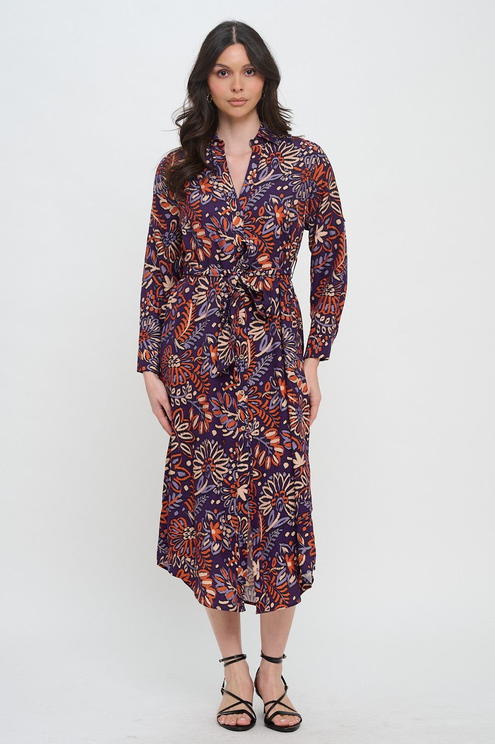 Twilight Ikat Shirt Dress