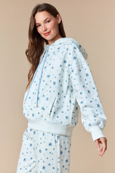 Floral Ditsy Fleece Hoodie