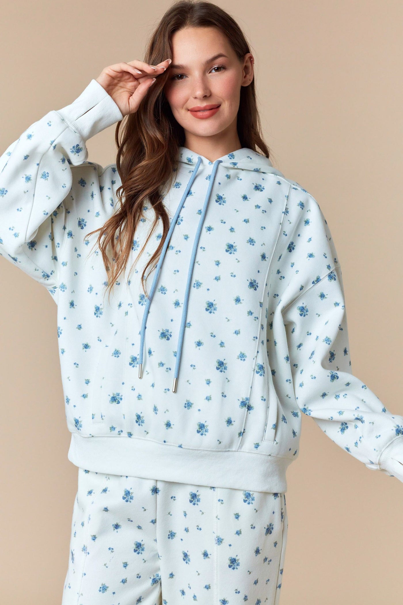 Floral Ditsy Fleece Hoodie