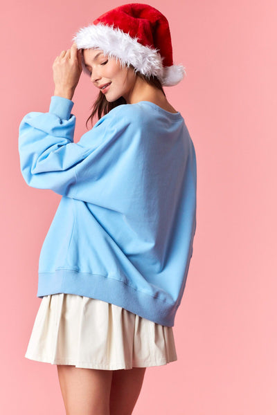 Nutcracker Printed Corduroy Patch Sweatshirt