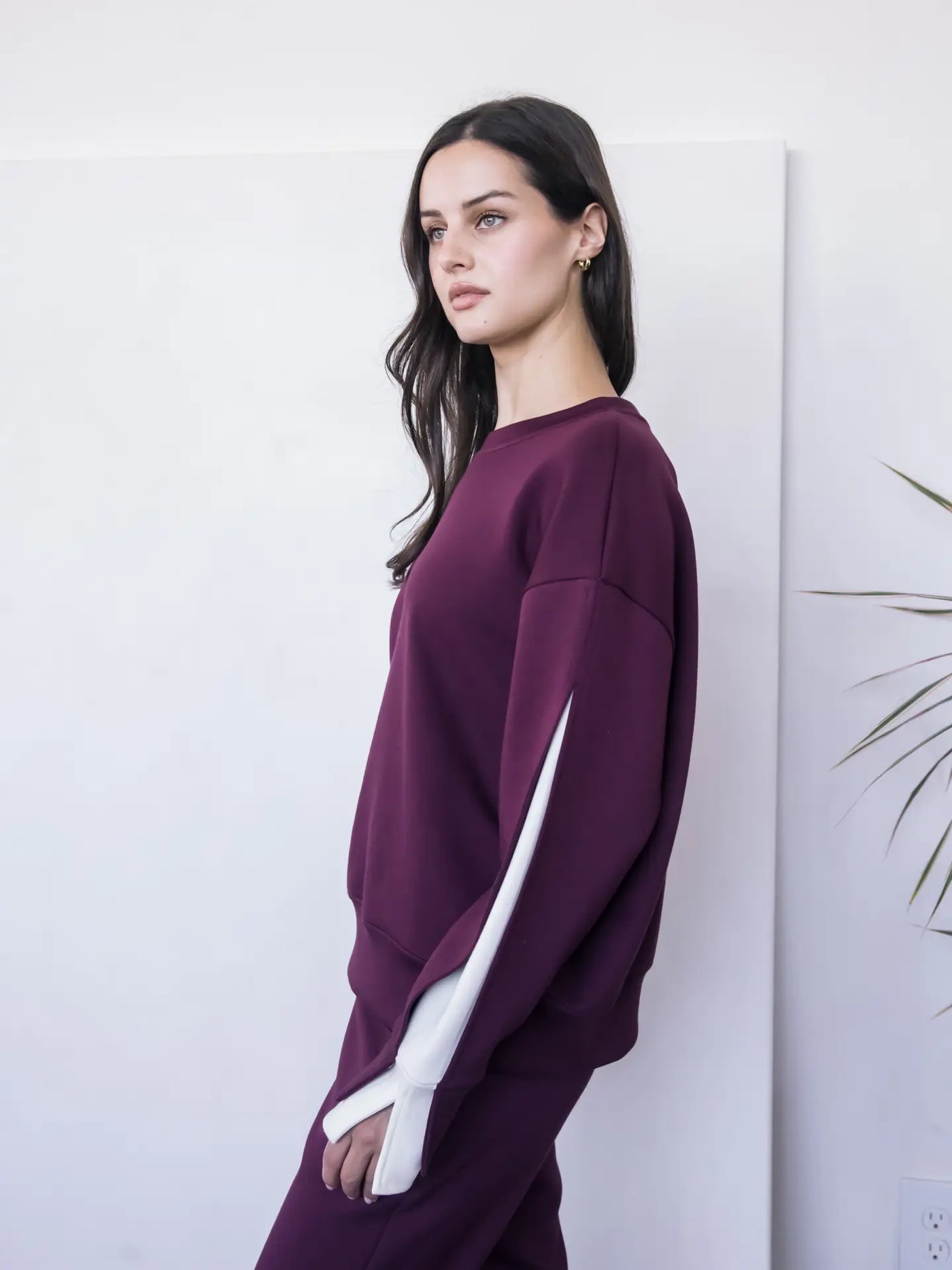 Butter Modal Port Layered Long Sleeve Top