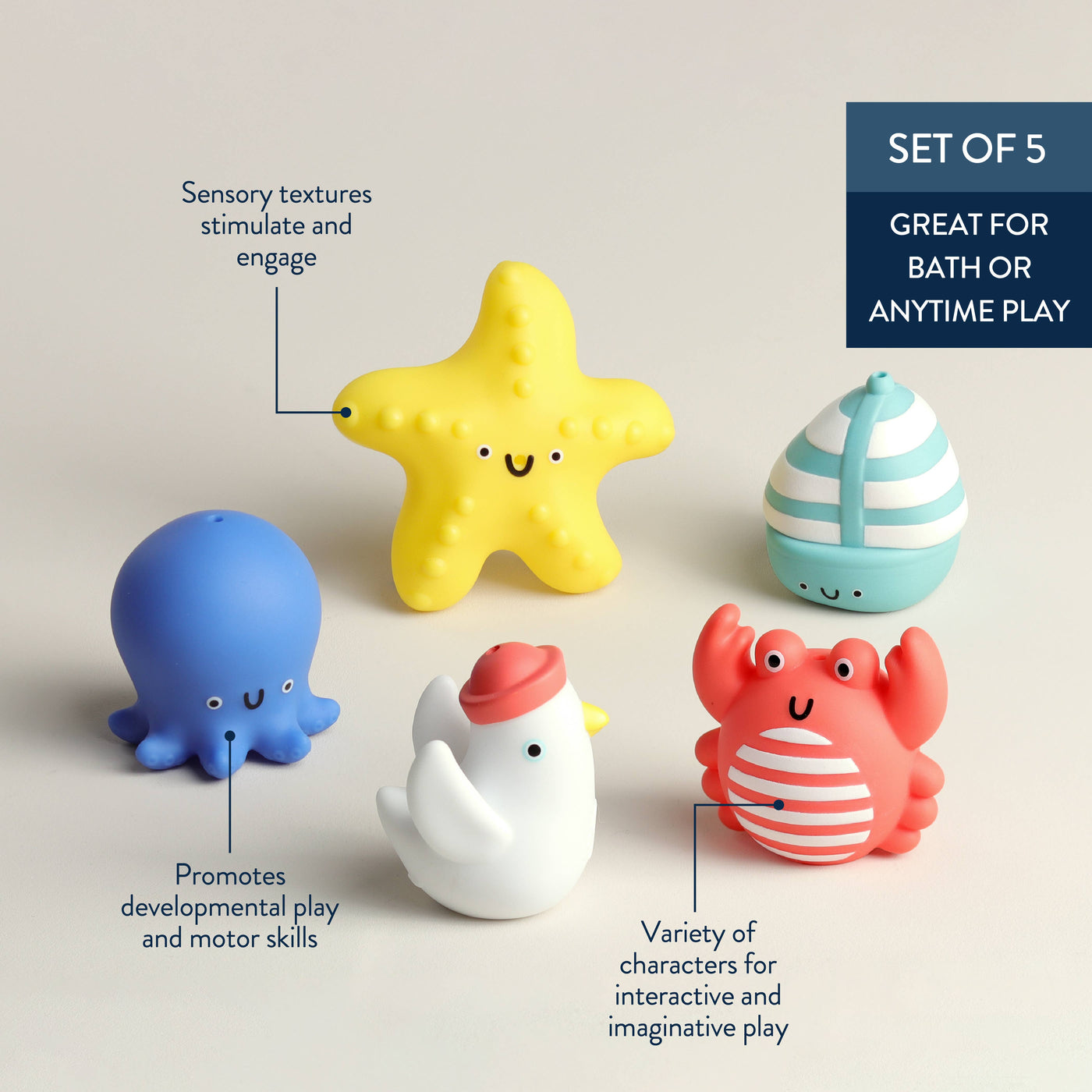 Nautical Itzy Bitzy Puppets™ - Bath Toys