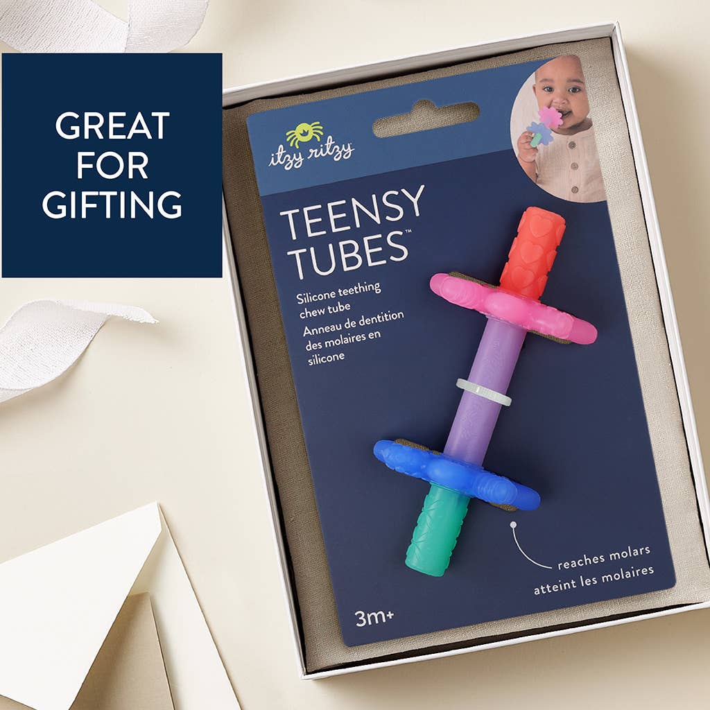 Teensy Tubes™: Pink Rainbow Teether