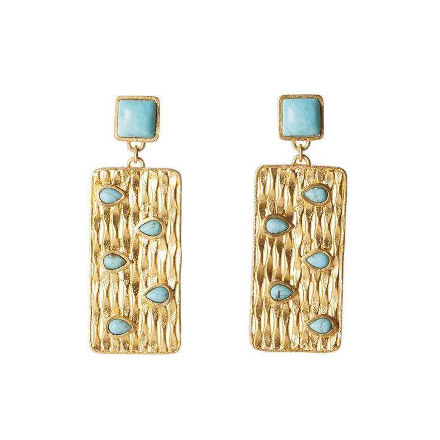 Turquoise Peakaboo Earring