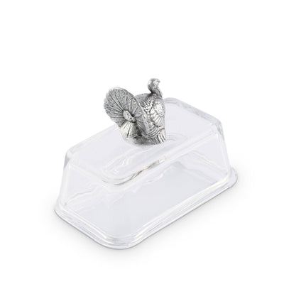 Turkey Glass Butter Dish