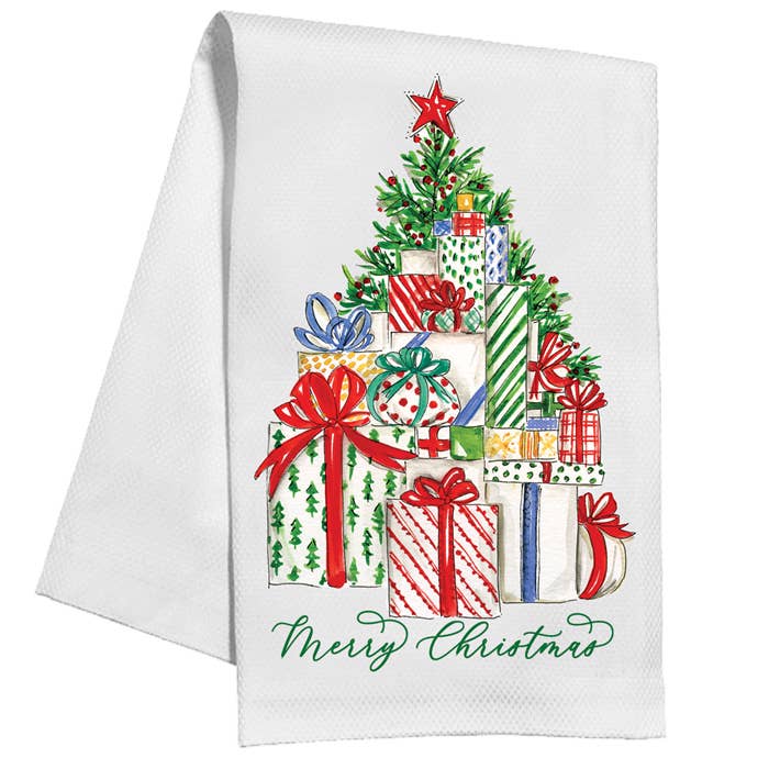 Merry Christmas Tree Kitchen Towel