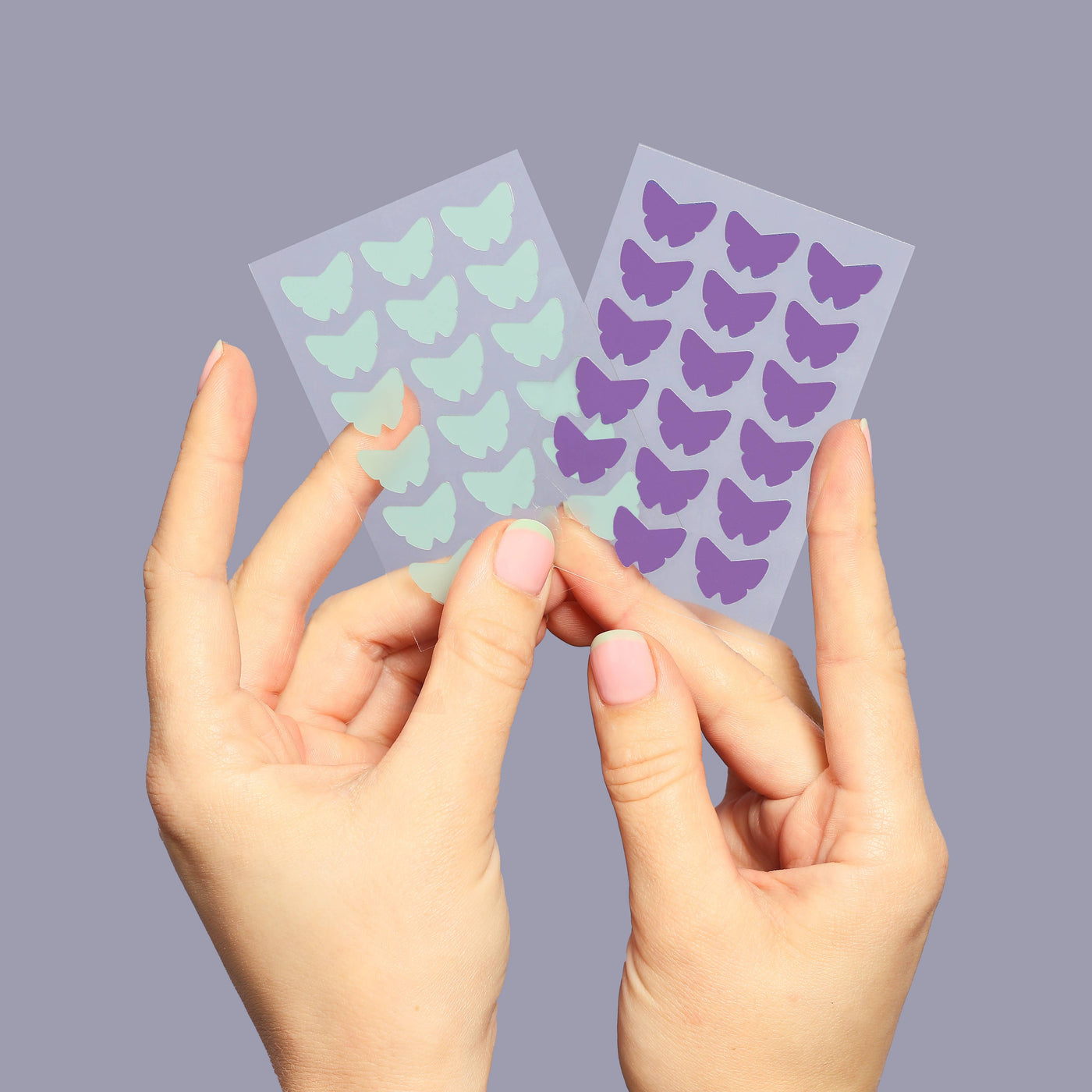 Mint & Purple Butterfly Pimple Patches