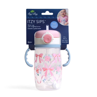Itzy Sips™ - Ribbons & Roses Straw Cup