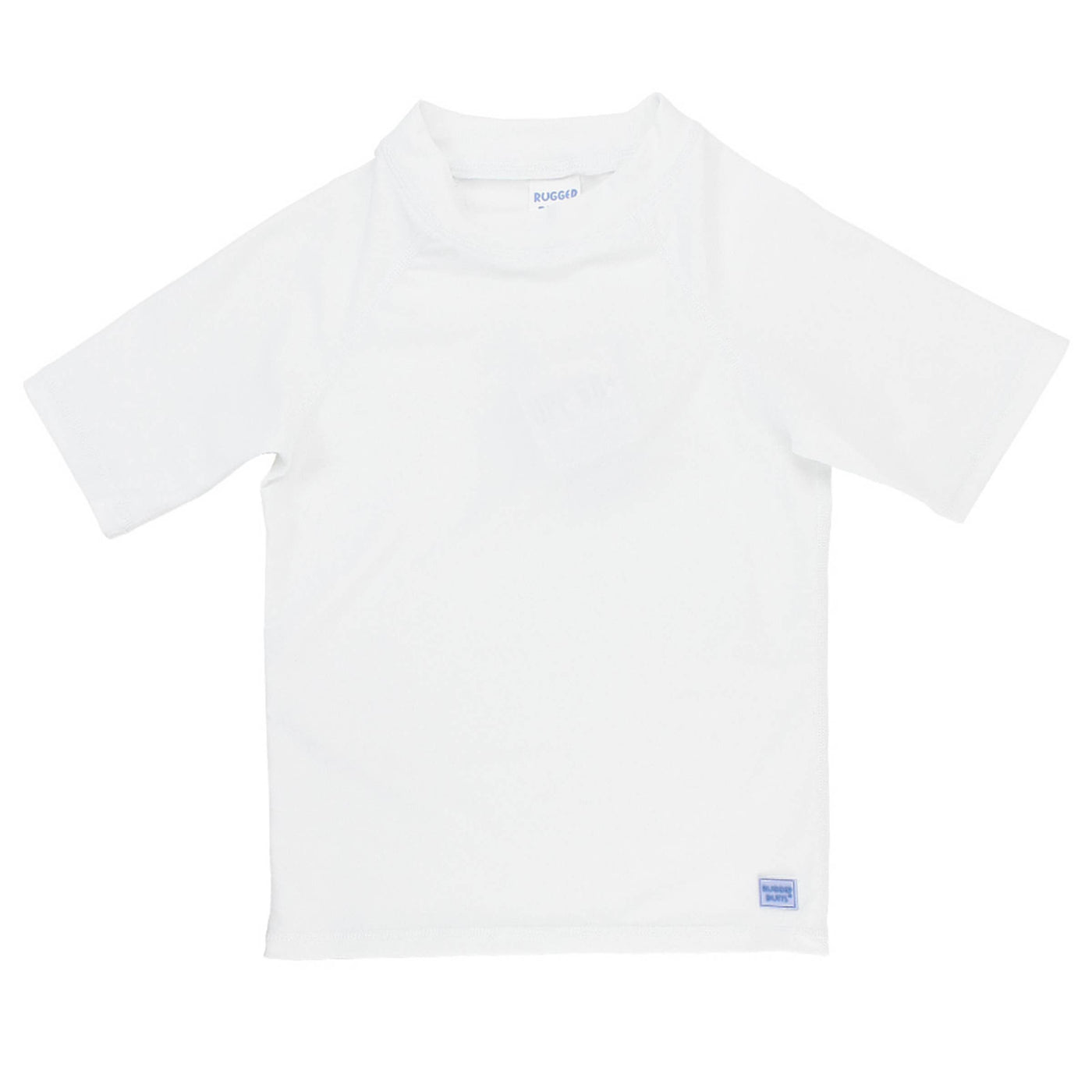 Boys White Short Sleeve Rash Guard