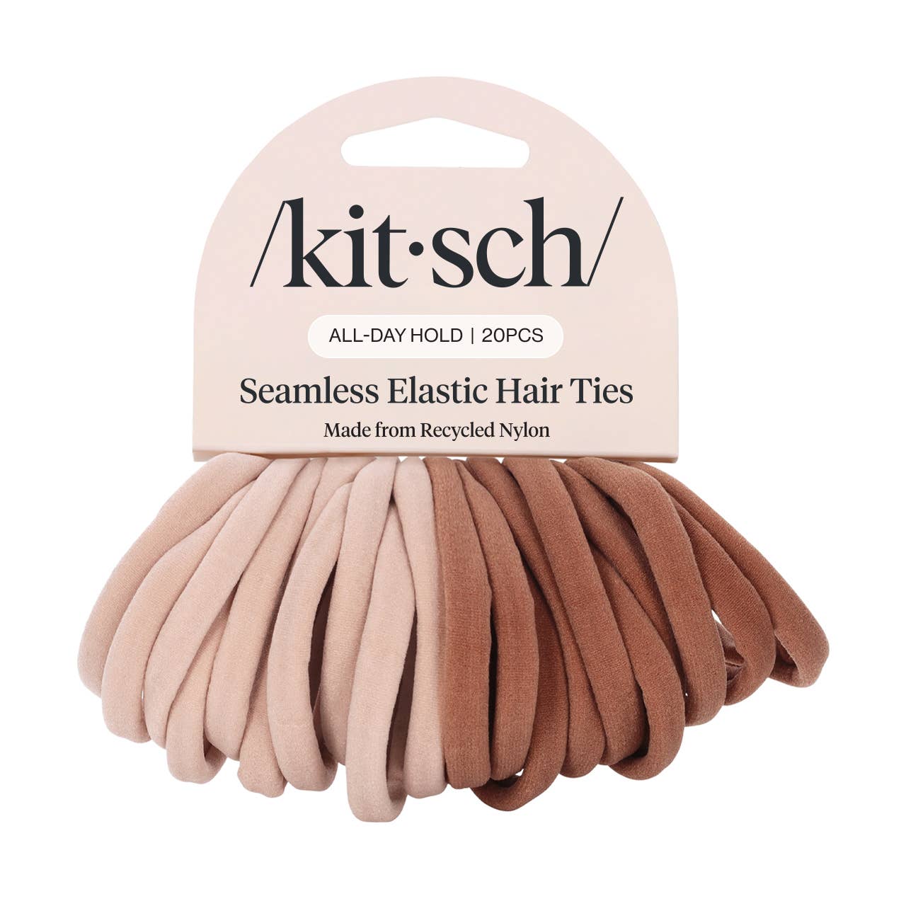 Eco-Friendly Blush Nylon Elastics 20pc set