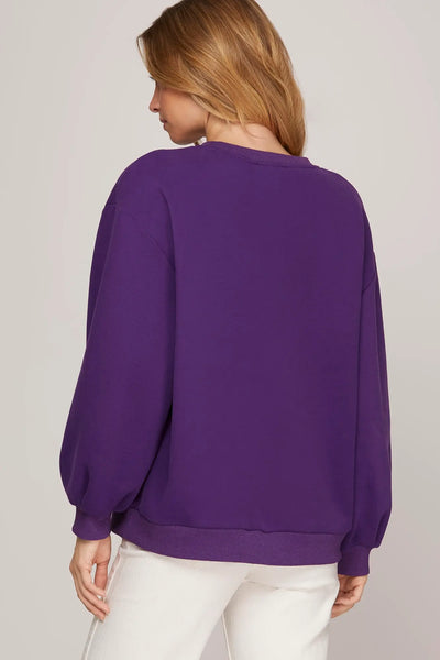 Halloween Spooky Patch Pullover