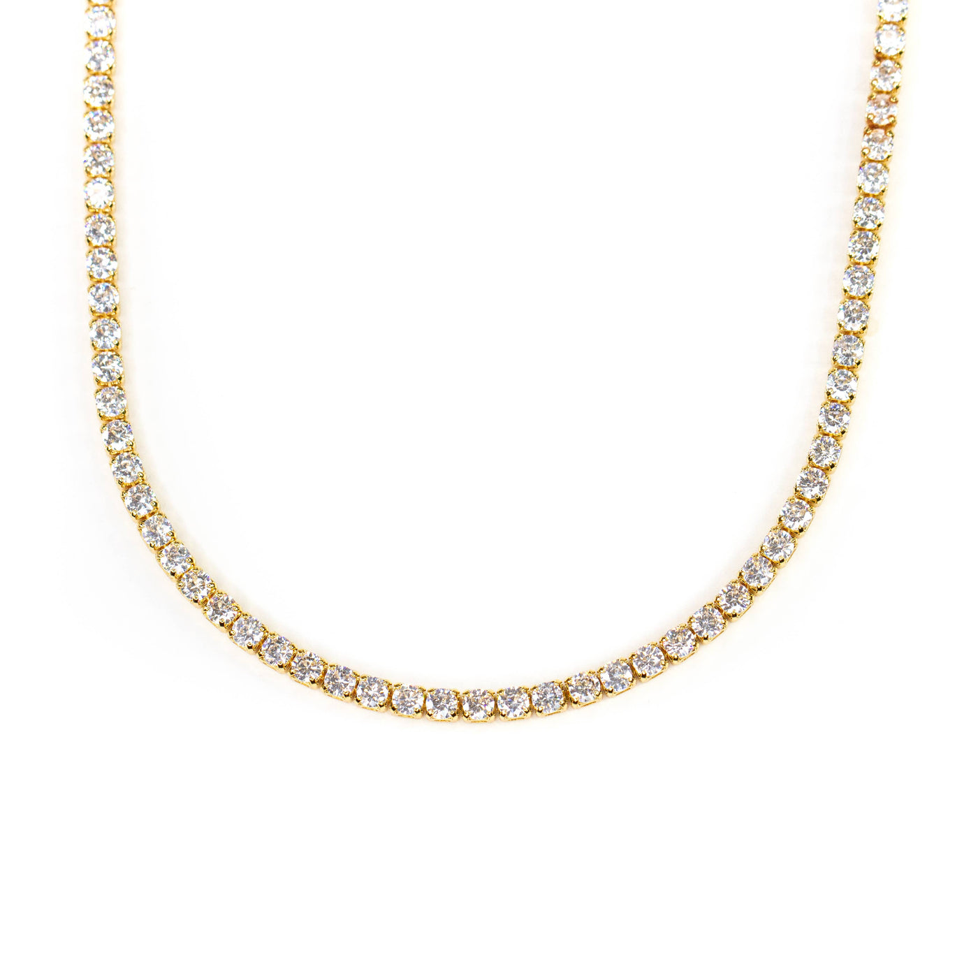 Gold TENNIS NECKLACE