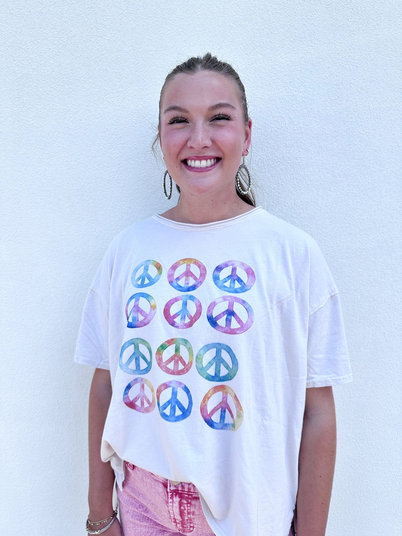 Tye Dye Peace Oversized Tee