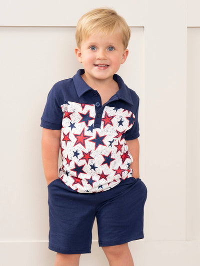4th of July Stars Short Set