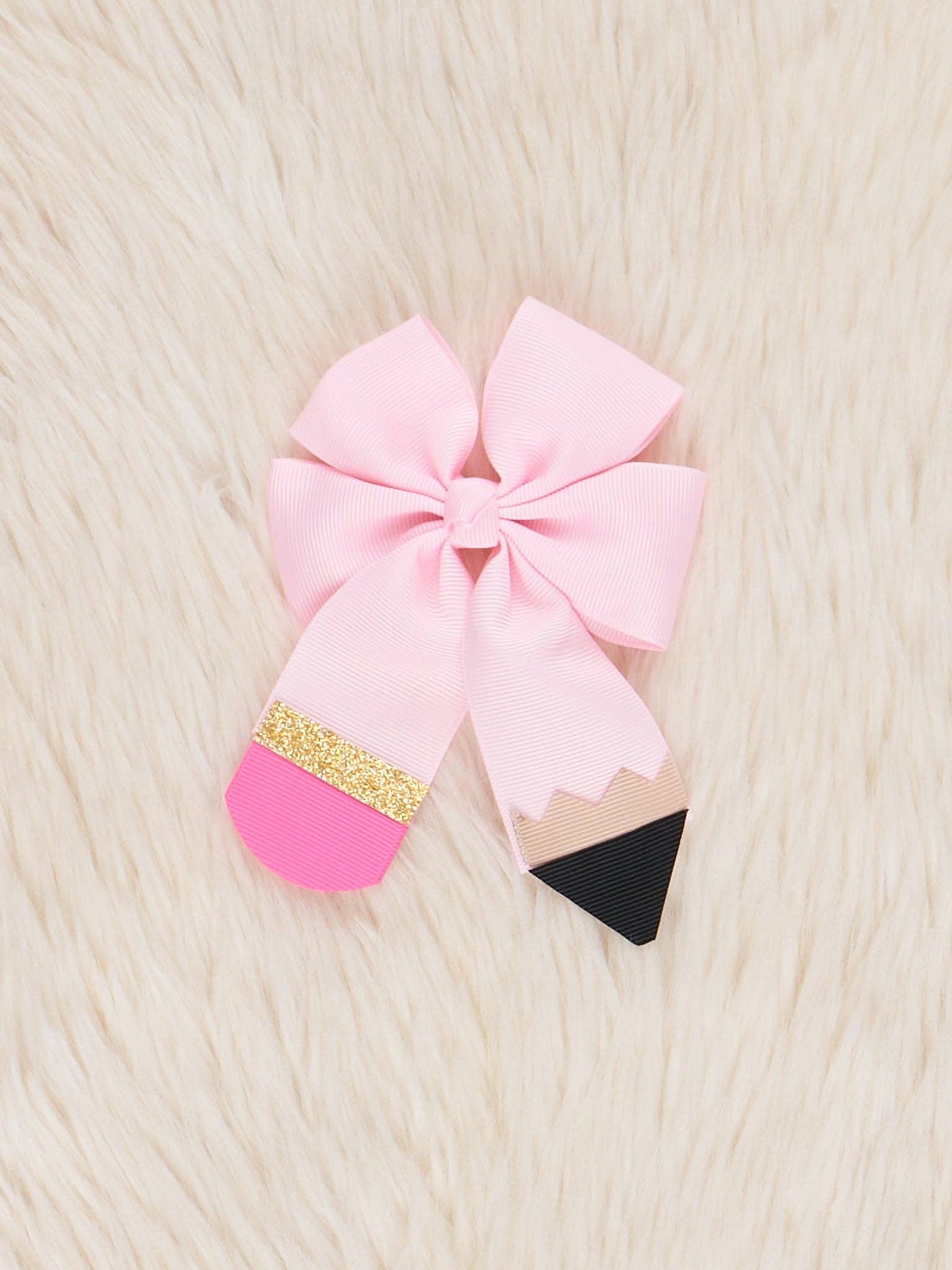 No. 2 Pink Pencil Bow