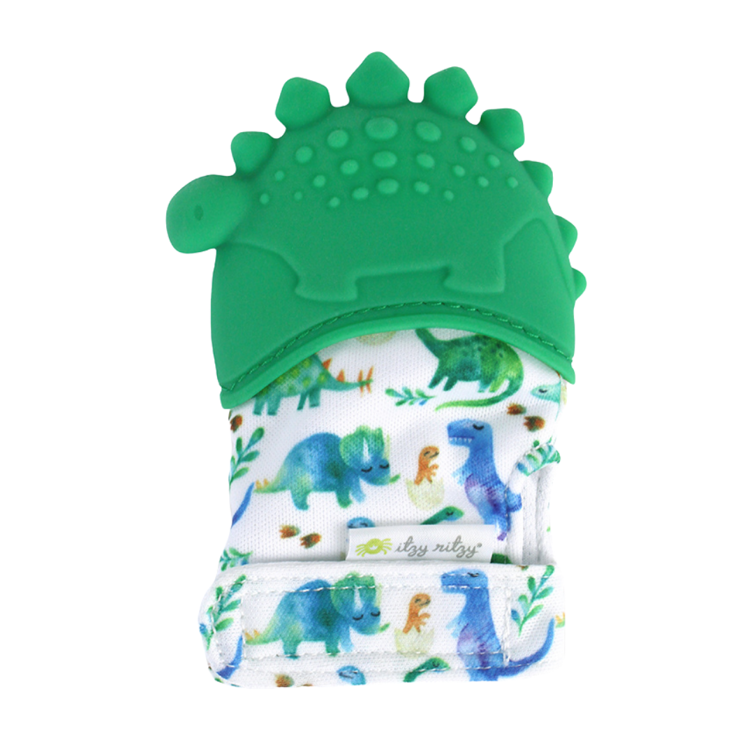 Itzy Mitt™ Dinosaur Silicone Teething Mitts