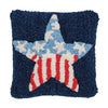 STAR AMERICANA HOOK WOOL MINI PILLOW