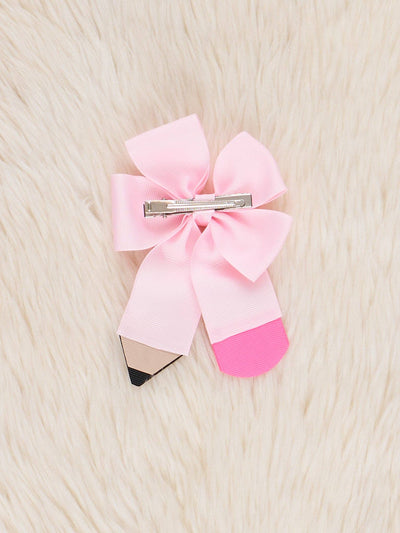 No. 2 Pink Pencil Bow