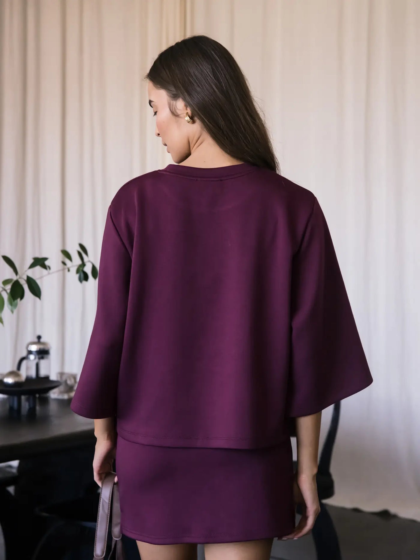 Butter Modal Port 3/4 Sleeve Top
