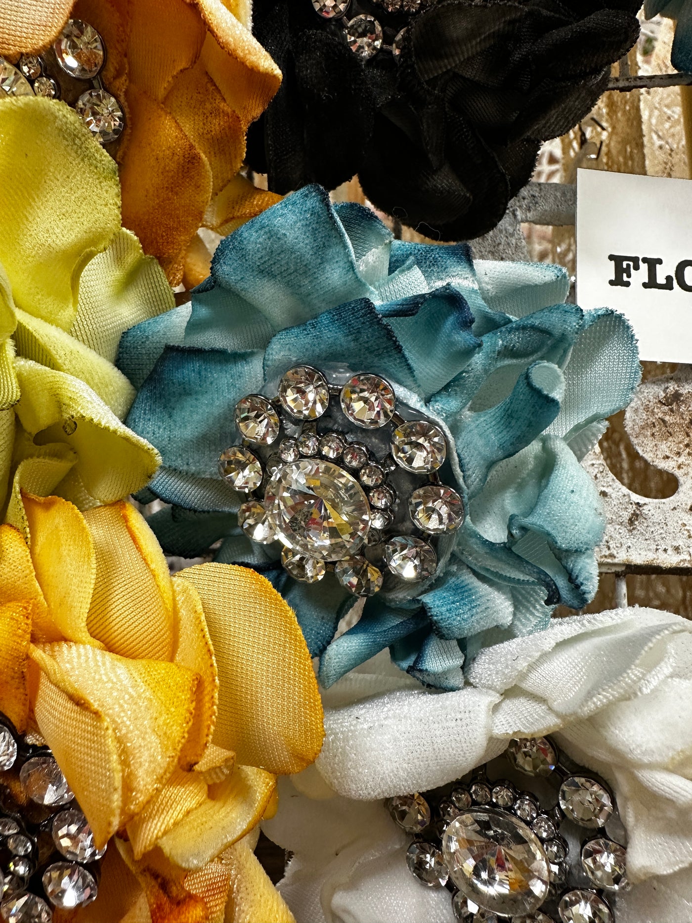 Bling Flower Shirt Slide