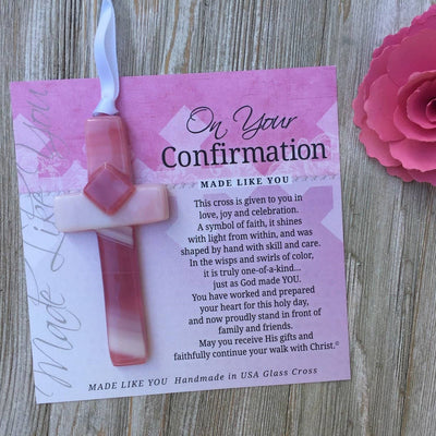 Girls Confirmation Glass Cross