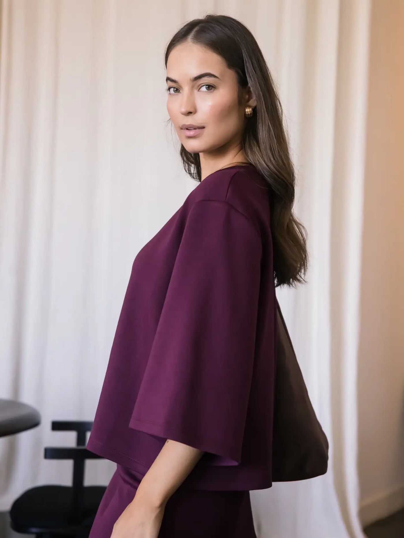 Butter Modal Port 3/4 Sleeve Top