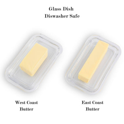 Turkey Glass Butter Dish