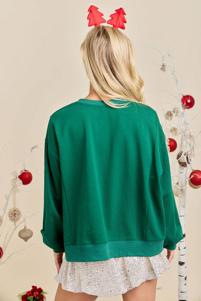 Patchwork Gift box Sweatshirt