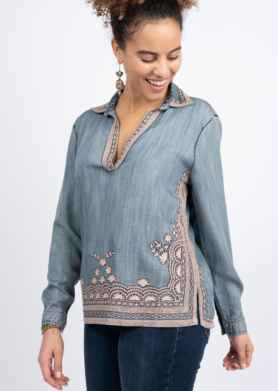 Ivy Jane Popover Embroidered Top