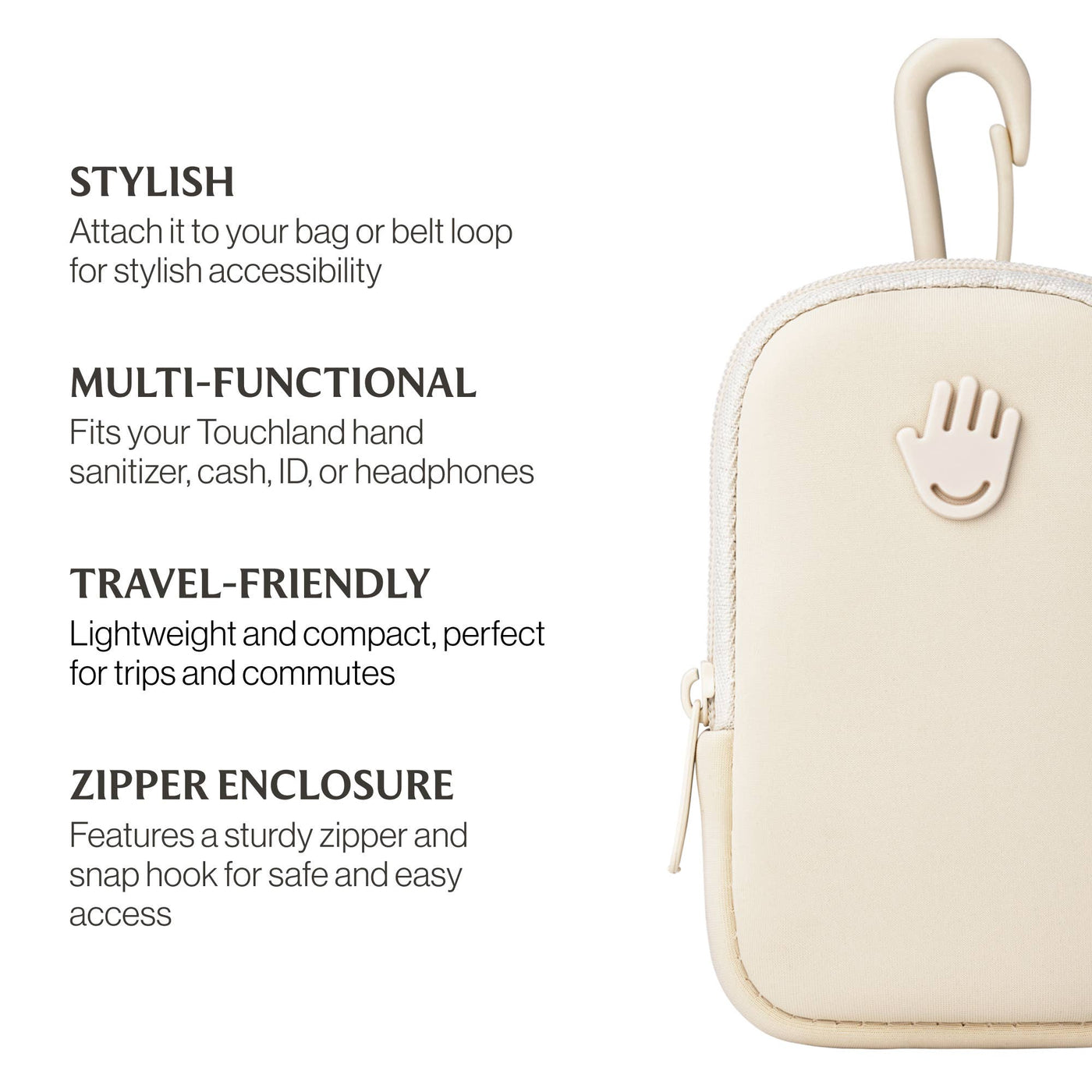 Ivory Touchette Pouch