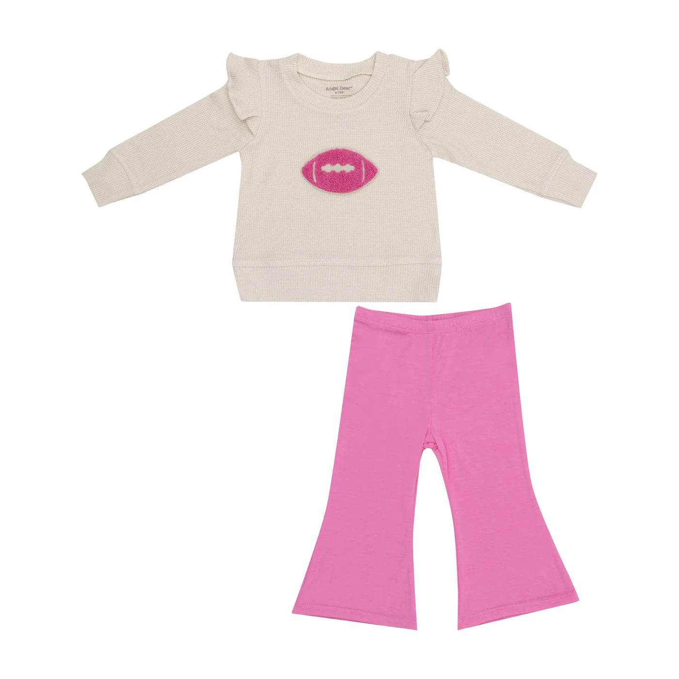 Pink Footballs Sweatshirt Set