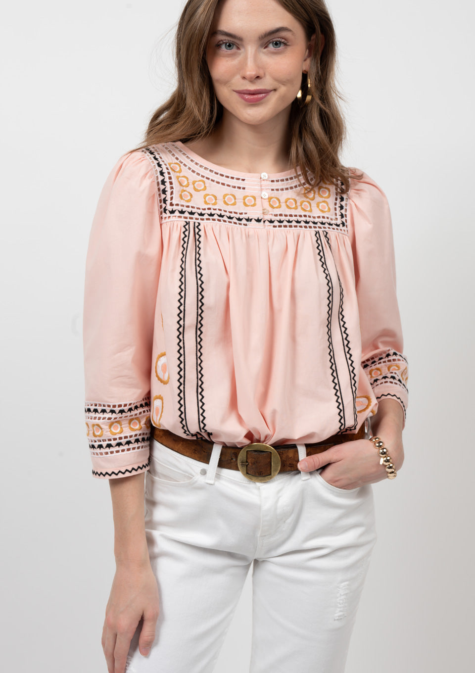 Ivy Jane Blush Petals and Pearls Top