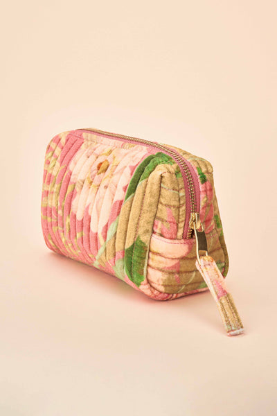Powder Small Quilted Vanity Bag - Tropical