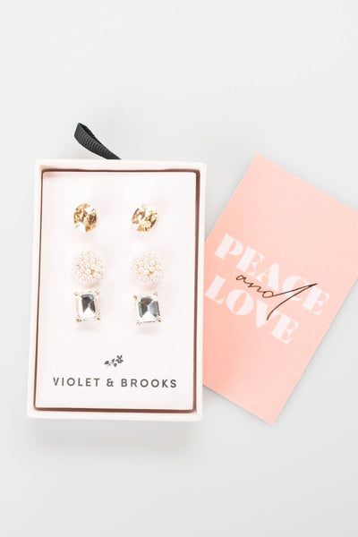 Everlyn + Cady Pink Earring Gift Trio